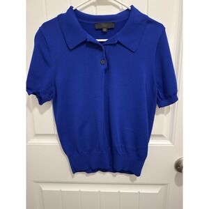 Zara‎ Women's Royal Blue Polo Type  Shirt Size Large